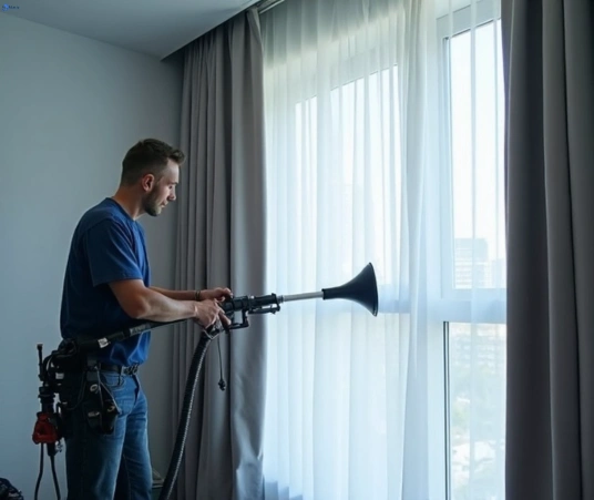Professional residential curtain cleaning process equipment Matty Curtain Cleaning tivoli